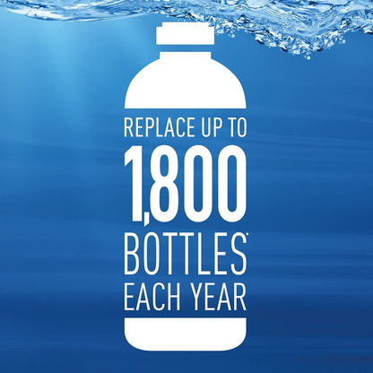 Rynx | Brita Stainless Steel Water Filter Bottle, Stainless Steel, 20 Ounce, 1 Piece
