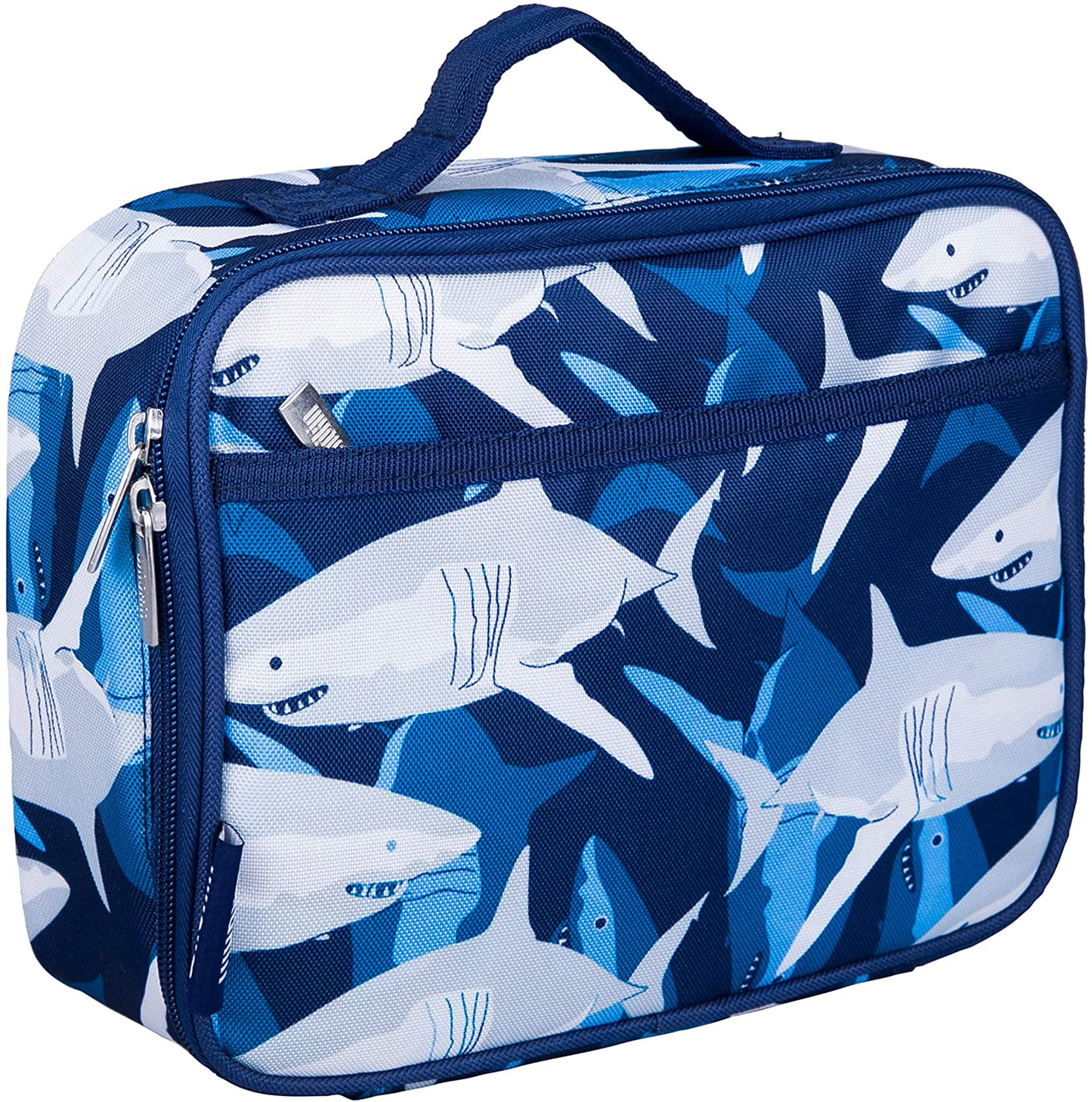 Rynx | Wildkin Kids Insulated Lunchbox Bag For Boys And Girls, Perfect Size For Packing Hot Or Cold Snacks For School And Travel, Mom's Choice Award Winner, BPA-Free, Olive Kids (Sharks)