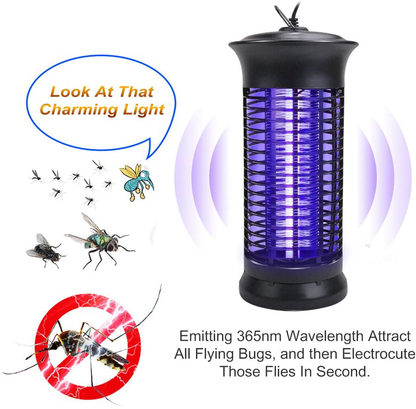Rynx | Bug Zapper Electric Indoor Insect Killer Hanging UV Light | Mosquito Killer Bug Fly Pest Attracting Trap Zapper Lamp with Powerful 1000V Grid for Indoor Home Bedroom, Kitchen, Office