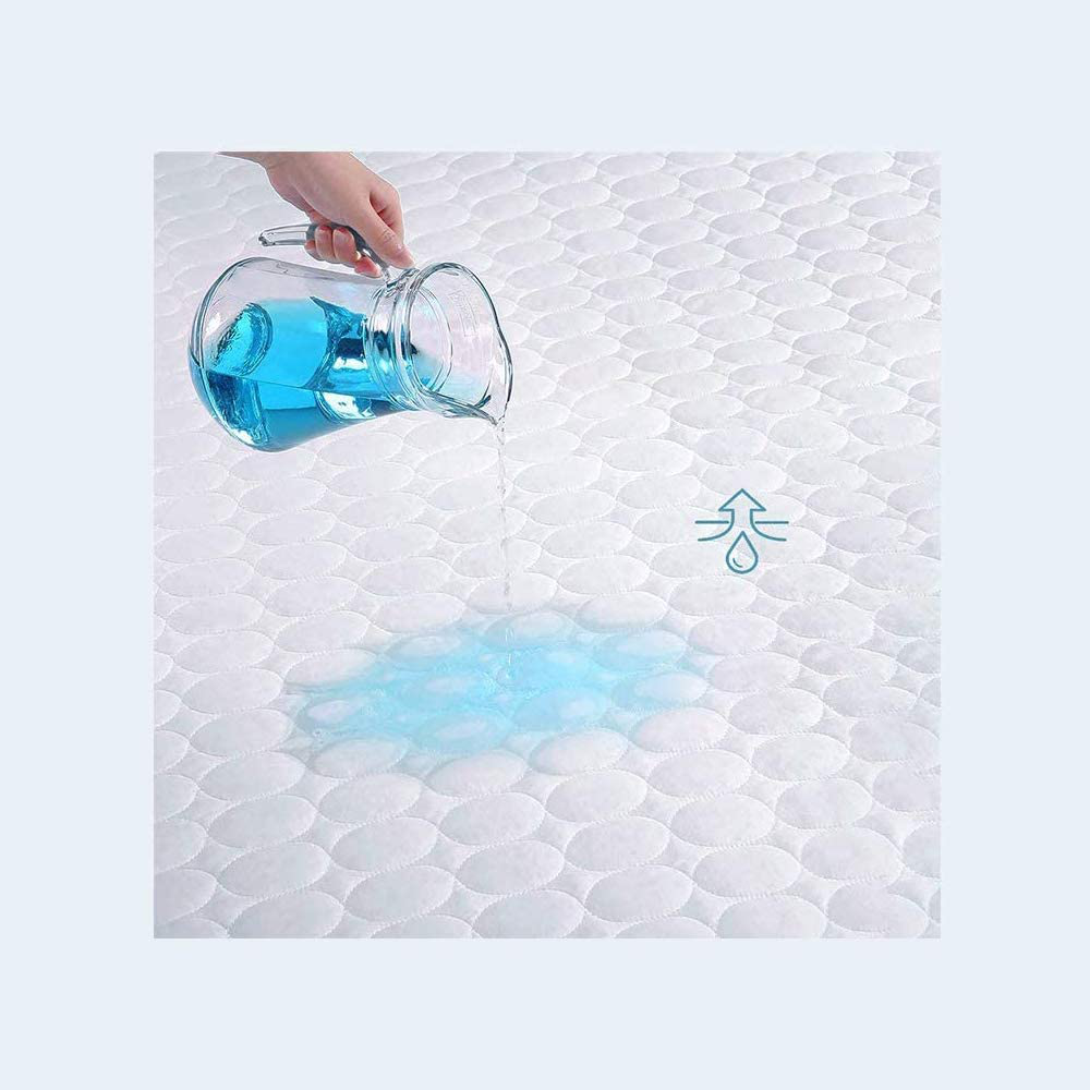 Rynx | Bedecor Mattress Protector with Quilted Design Super Water Absorption Deep Pocket up to 18 Inches - Twin