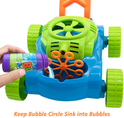 Rynx | Lydaz Bubble Mower for Toddlers, Kids Bubble Blower Garden Toys, Outdoor Push Toys, Halloween Christmas Birthday Toys Gifts for Preschool Boys Girls