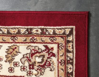 Rynx | Unique Loom Kashan Traditional Floral Rug, 4 Feet, Gray/Ivory