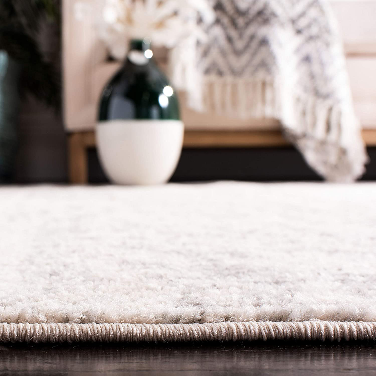 Rynx | Safavieh Madison Collection MAD603F Oriental Snowflake Medallion Distressed Non-Shedding Stain Resistant Living Room Bedroom Runner, 2'3" x 8', Gray / Ivory