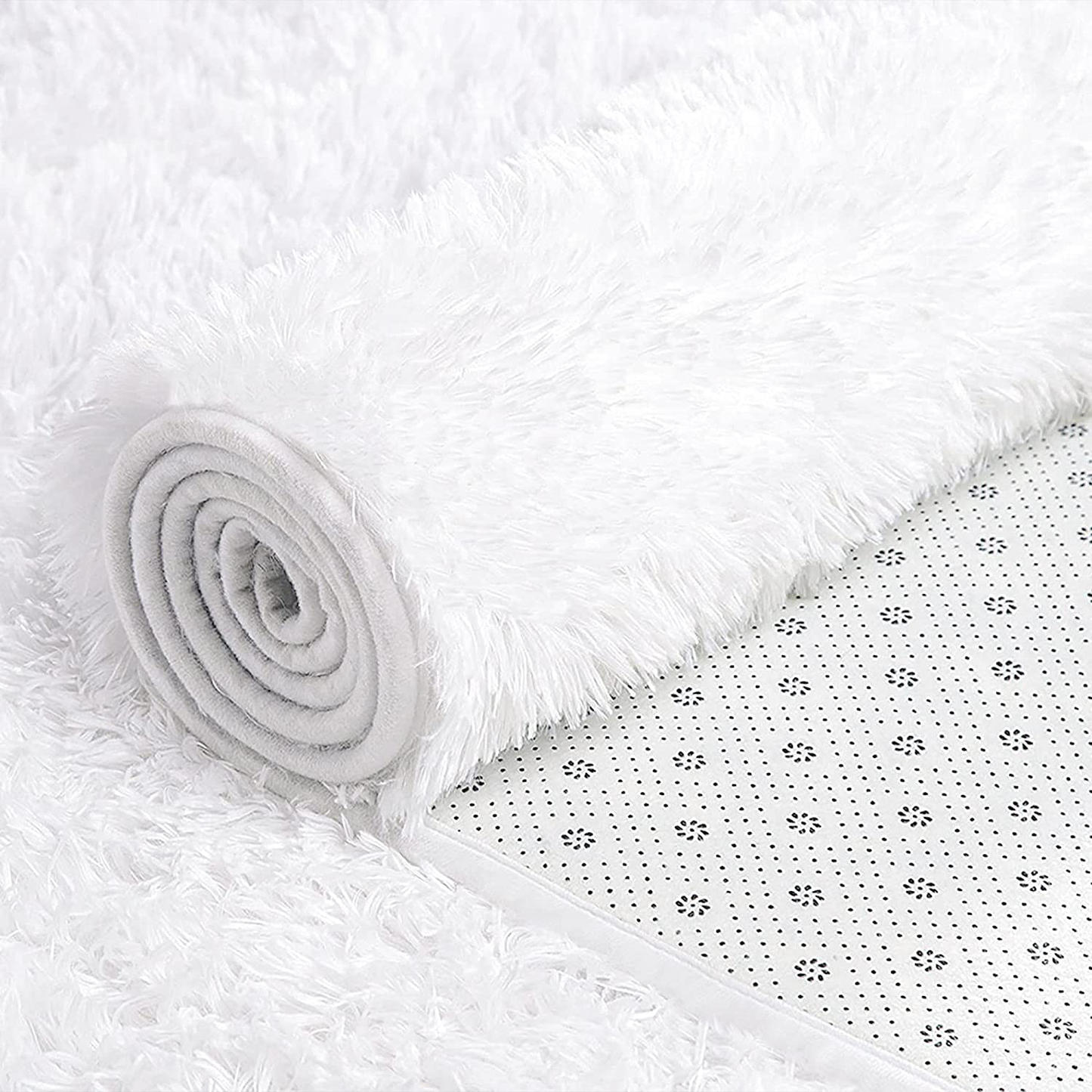 Rynx | GKLUCKIN Shag Ultra Soft Area Rug, Fluffy 4'x6' Purple Rugs Plush Non-Skid Indoor Fuzzy Faux Fur Rugs Furry Accent Rugs for Living Room Bedroom Kids Room Children's Room Decor