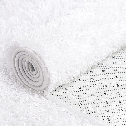 Rynx | GKLUCKIN Shag Ultra Soft Area Rug, Fluffy 4'x6' Purple Rugs Plush Non-Skid Indoor Fuzzy Faux Fur Rugs Furry Accent Rugs for Living Room Bedroom Kids Room Children's Room Decor