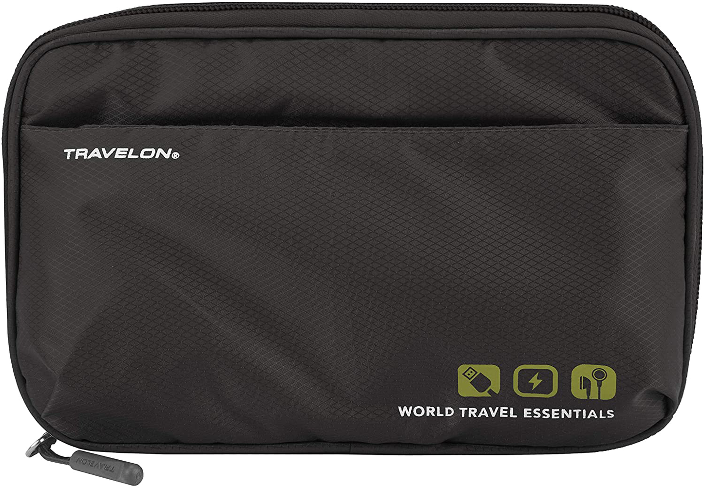 Rynx | Travelon World Travel Essentials Tech Organizer, Black, One Size