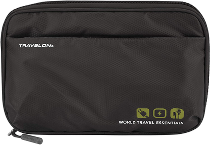 Rynx | Travelon World Travel Essentials Tech Organizer, Black, One Size