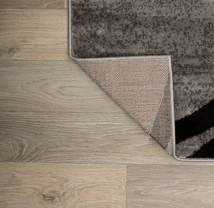 Rynx | Rugshop Modern Wavy Circles Design Runner Rug 2' x 7' 2" Brown