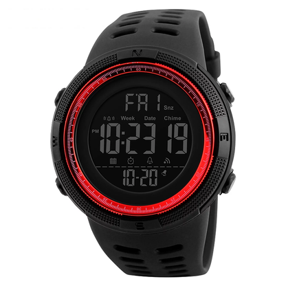 Rynx | Men's Waterproof Digital Sports Watch, Alarm, Backlight, Classic Large Dial