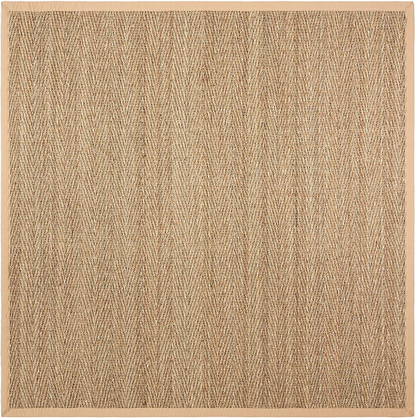 Rynx | Safavieh Natural Fiber Collection NF115C Border Herringbone Seagrass Area Rug, 3' x 5', Black