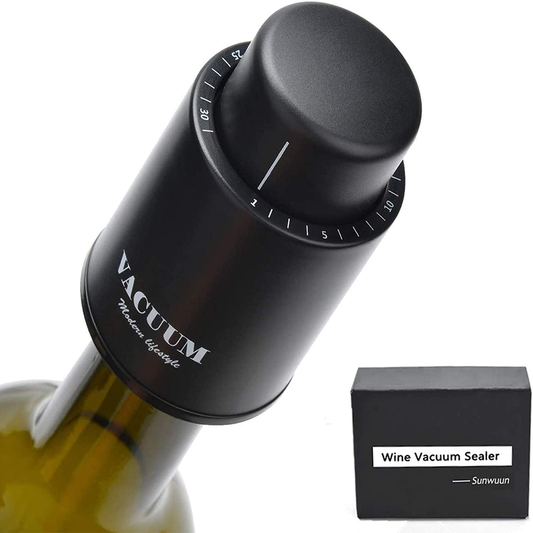 Rynx | Set of 2 wine bottle stoppers, genuine vacuum wine bottle stoppers - reusable