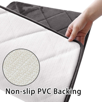 Rynx | Memory Foam Bath Mat Non-Slip Absorbent Bath Rug Machine Washable