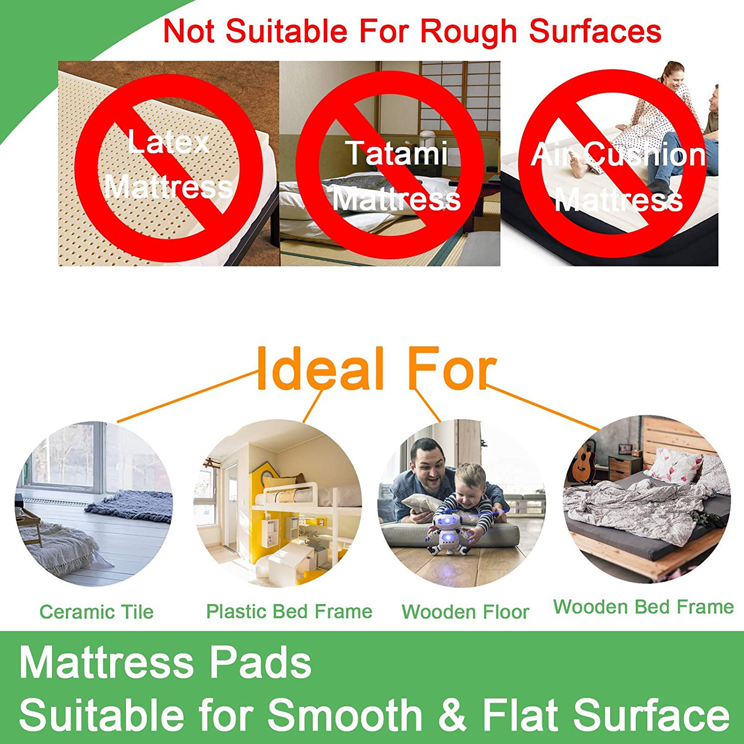Rynx | TEUVO Non-Slip Mattress Protector, Keep the Mattress in Place for a Good Night's Sleep, Premium Velcro with Adhesive for Mattresses with Smooth Surfaces, DIY 11 cm Wide and 2 M Long