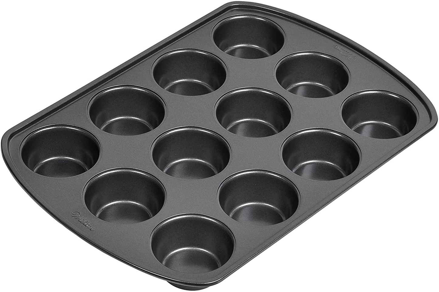 Rynx | Wilton Perfect Results Premium Non-Stick Bakeware Muffin Pan & Cupcake Pan, 12-Cup, Steel