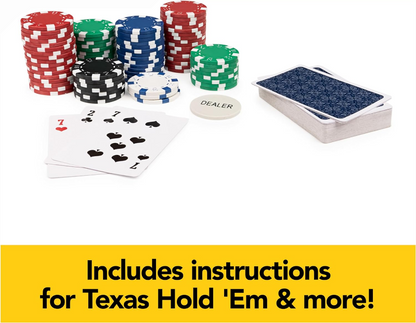 Rynx | 300-piece Poker Set with Aluminum Carry Case & Professional Weight Chips & Poker Dice