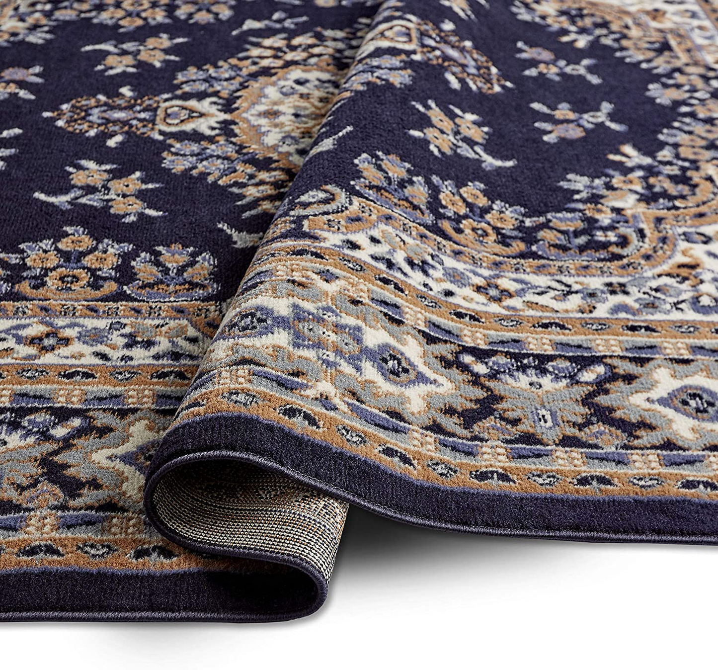 Rynx | Home Dynamix Premium Sakarya Traditional Medallion Border Area Rug, Gray, 1'9"X7'2" Runner