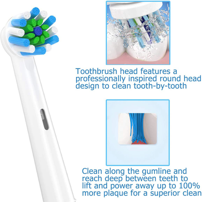 Rynx | Replacement Brush Heads For Braun Oral B, Compatible With Oral-B 7000/Pro 1000/9600/5000/3000/8000/Genius And Smart Electric Toothbrush, 16 Pcs