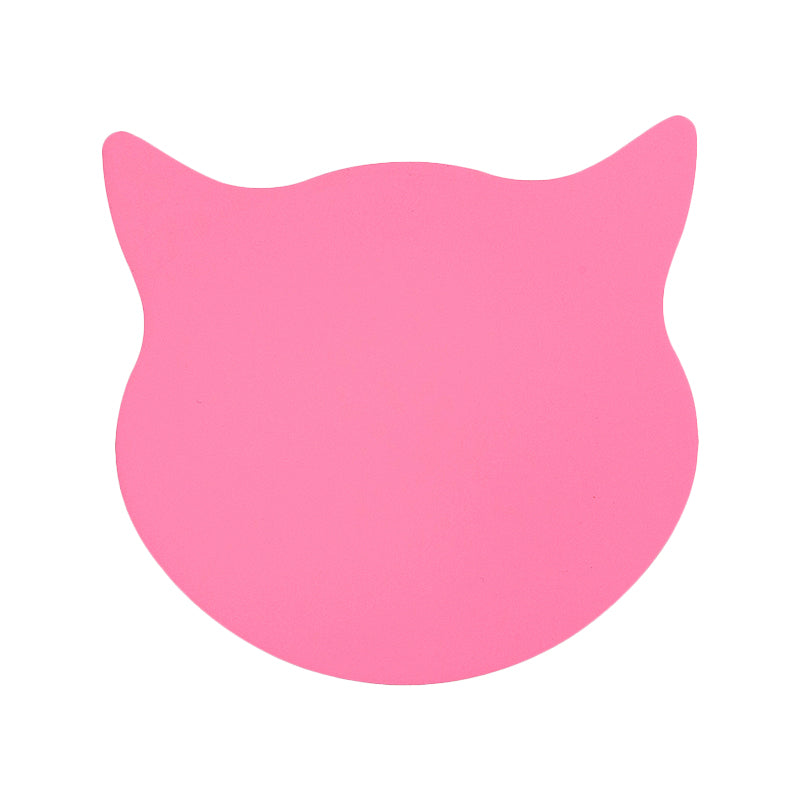 Rynx | Cat Head Mini Wall Lamp Cartoon Wooden Preschool LED Surface Mount Wall Lamp in Pink/Blue/Yellow