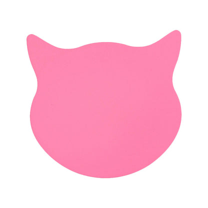 Rynx | Cat Head Mini Wall Lamp Cartoon Wooden Preschool LED Surface Mount Wall Lamp in Pink/Blue/Yellow