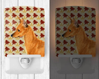 Rynx | Caroline'S Treasures Min Pin Autumn Boots Ceramic Night Light, Ul-Approved, 6X4X3, Multicolor