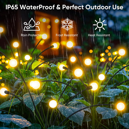 Rynx | Nfever Sunlight Outdoor Garden Decoration - 4 Pack Warm White LED Glittering Light Sources for Garden Path