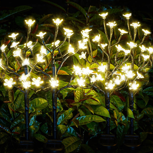Rynx | Iueecen Sunflower Garden Light Decorative, Solar Flower Lights Garden Decor 6Pack, 120Led Solar Powered Outdoor Lights Waterproof, Outdoor Solar Lights For Yard, Path, Grass Solar Garden Decorations