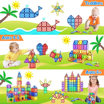 Rynx | Montessori Magnetic Tiles - Creative Building - Endless Fun