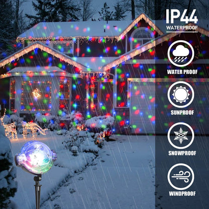 Rynx | Vanthylit Christmas Projector Light - Cooling Snowfall & Moving Points For Indoor/Outdoor Use