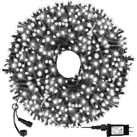 Rynx | Unconventional Christmas Light Chain End-To-End Connection 8 Modes 108Ft 300 Led Ip55 Outdoor Waterproof Ul Certified Indoor Fairy Lights Garden Wedding Christmas Trees Parties Decoration White Lights