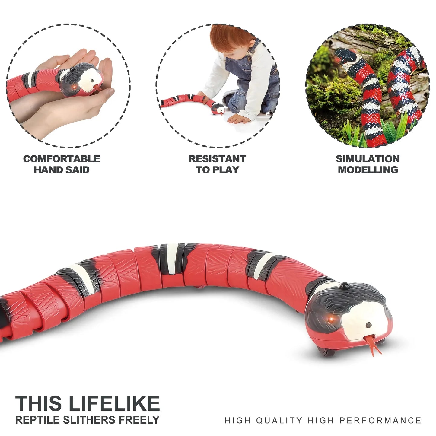 Rynx | Electric Induction Rechargeable Cat Toy - Automatic Funny Snake for Cats & Dogs