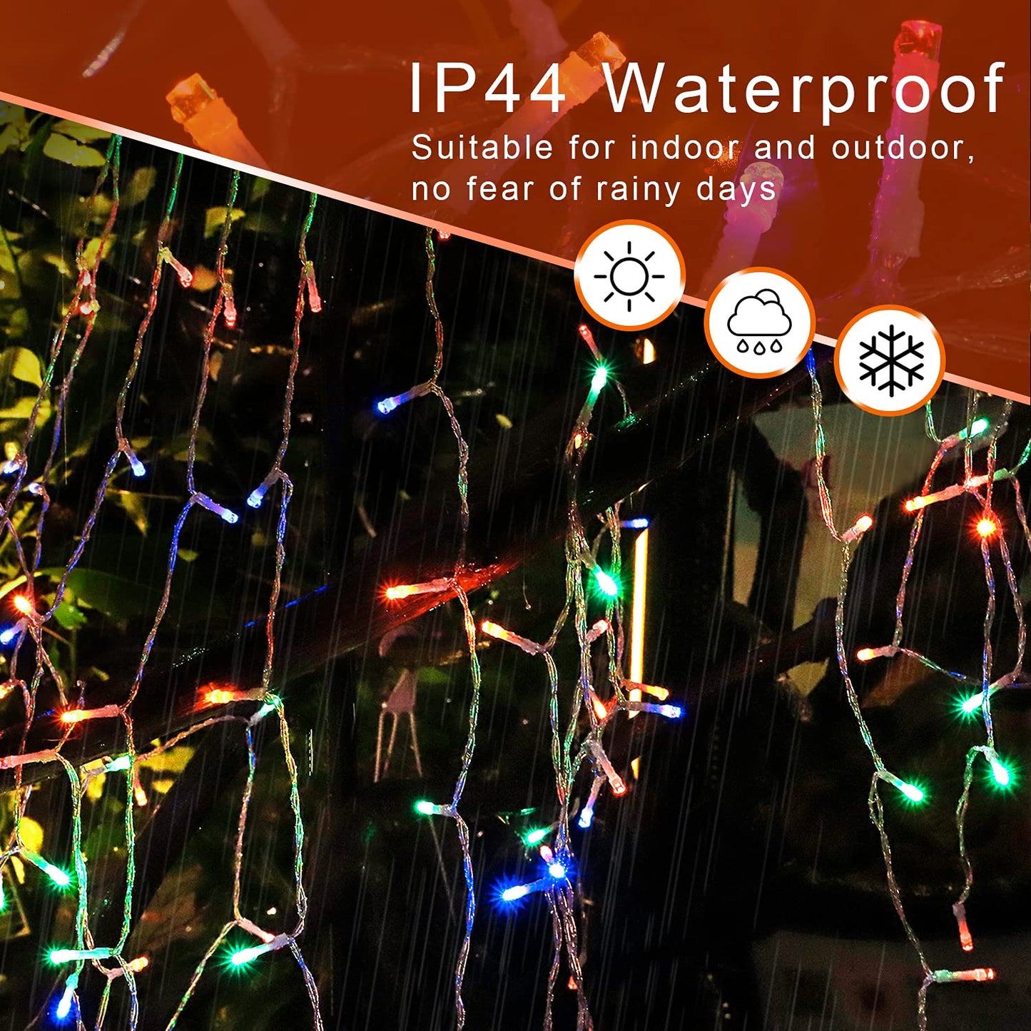 Rynx | Cerflyer 320 Led Christmas Tree Light Strings, 11.5 Feet Waterproof With Star Top, 8 Light Modes