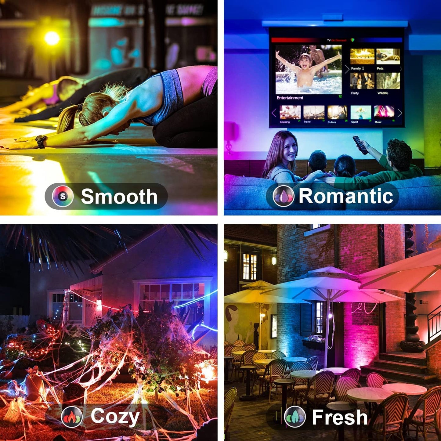 Rynx | Hydong 500W Rgb Led Floodlight - Dimmable, Remote Control, 120 Colors, 5000Lm