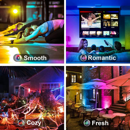 Rynx | Hydong 500W Rgb Led Floodlight - Dimmable, Remote Control, 120 Colors, 5000Lm