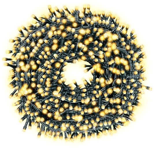 Rynx | Decute 800Led 272Ft Christmas Light Chains UL Certified 8 Modes, Waterproof Outdoor Indoor Blinking Star Lights For Christmas Tree Patio Garden Party Decor Warm White