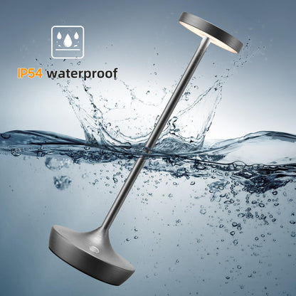 Rynx | Willdoak Wireless Outdoor Table Lamps - Rechargeable LED Touch Dimmable Waterproof (2 Gray)