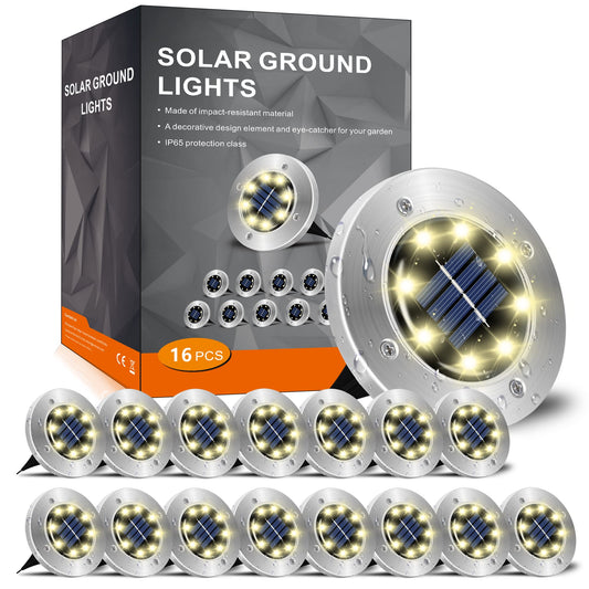 Rynx | Incx Solar Lights Outdoor Waterproof, 16 Pack Solar Lights For Outside, Solar Garden Lights Landscape Lighting For Patio Pathway