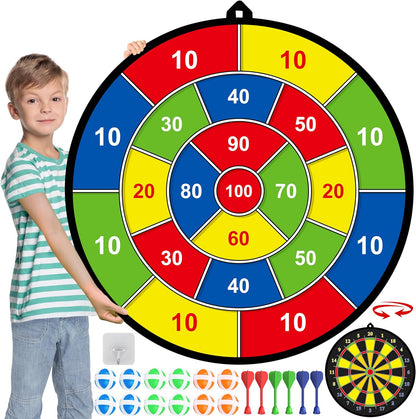 RYNX | Large Children's Dartboard with Sticky Darts