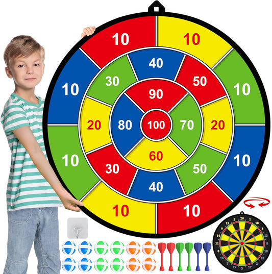 RYNX | Large Children's Dartboard with Sticky Darts