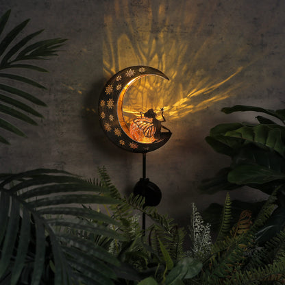 Rynx | Teresa'S Collections 39'' Sun Metal Fairy Garden Decoration - Copper Gold Garden Stake For Outdoor Gifts
