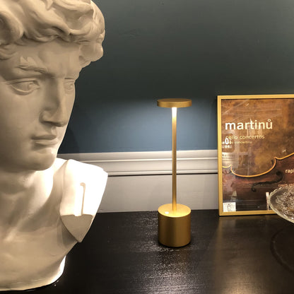 Rynx | Yiben Wireless LED Table Lamp, 6000Mah USB Rechargeable, 3 Brightness Levels, Gold