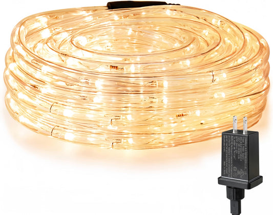 Rynx | Le 33Ft 240 Led Sail Light Outdoor, Upgraded 2700K Warm White, 24 Volt Connectable, Classic 3/8 Inch Clear Tube, Waterproof Light Strips For Patio Terrace Railing Stair Fence Garden Landscape