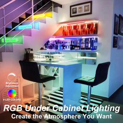 Rynx | Lepotec Rgbw Motion Sensor Night Light - 10'' Wireless Led Under Cabinet Light, Dimmable, 2 Pack