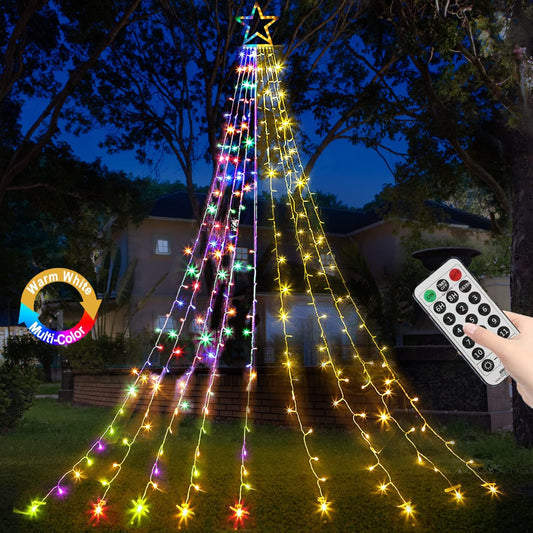Rynx | Miniao Color Changing Christmas Lights, 11 Modes, 320 Led, Waterproof, Remote Control, 16.4Ft
