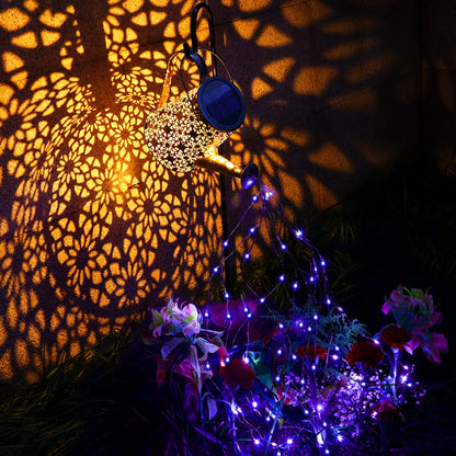 Rynx | Vookry Purple Solar Watering Can Light - Waterproof Led Lantern For Outdoor Garden Decor