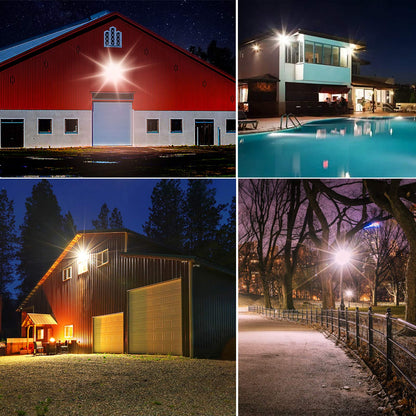 Rynx | Serwing 120W Led Barn Light - 16,800Lm Dusk To Dawn Outdoor Security Light, 5000K Waterproof