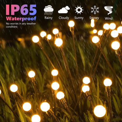 Rynx | Brizled Solar Garden Lighting, 4 Pack Warm White Led, Waterproof Swinging Decorative Lights
