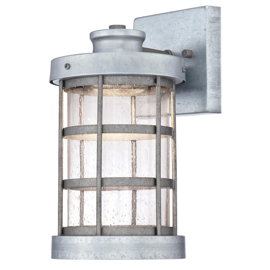 Rynx | Westinghouse Led Outdoor Wall Lamp, One-Light, Galvanized Steel With Clear Seeded Glass