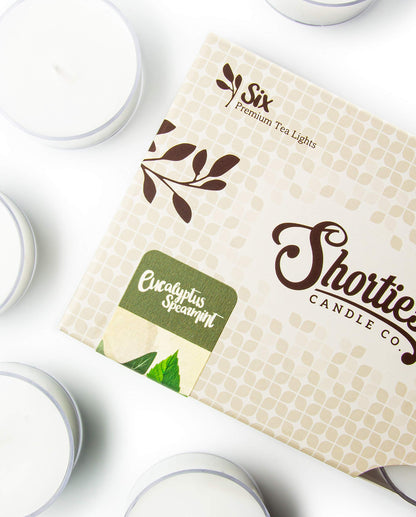 Rynx | Shortie'S Candle Company Fresh & Clean Tealight Candles 3 Pack - Highly Fragranced Natural Wax