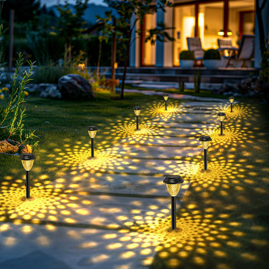 Rynx | Solpex Solar Lights For Outside, 8 Pack Solar Lights Outdoor Waterproof, Warm White Outdoor Solar Lights For Yard, Garden, Pathway, P