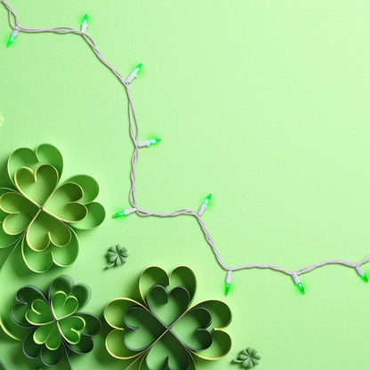 Rynx | Northlight 100 Green Led Mini Christmas Lights - 33Ft White Wire For Holiday Decorations